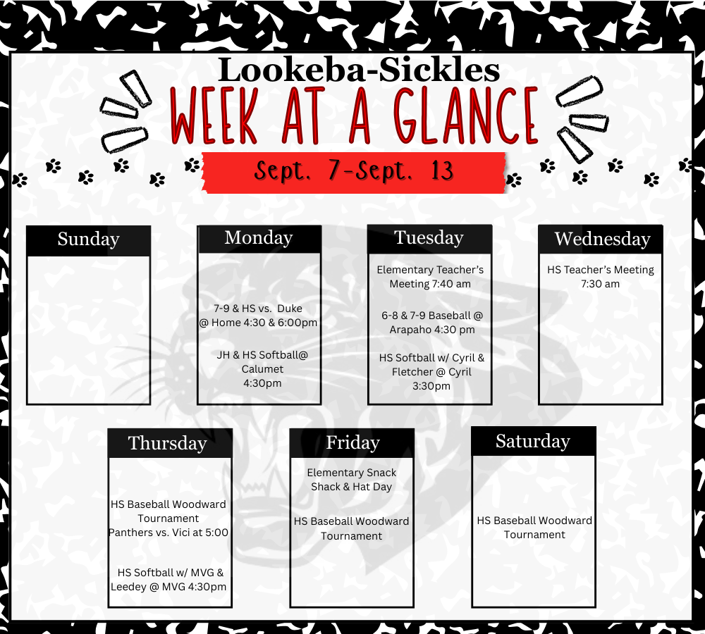 Week at a Glance
