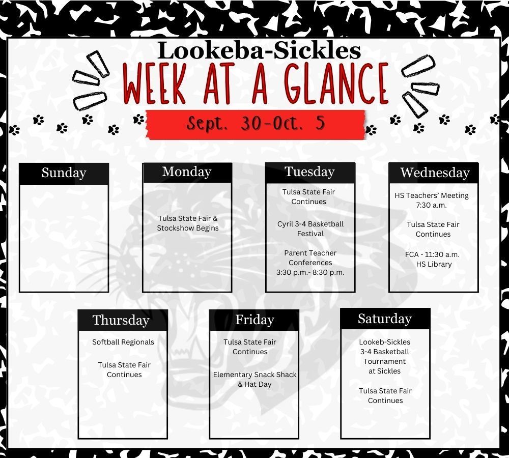 Week at a Glance