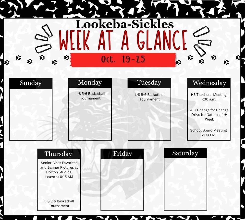 Week at a Glance