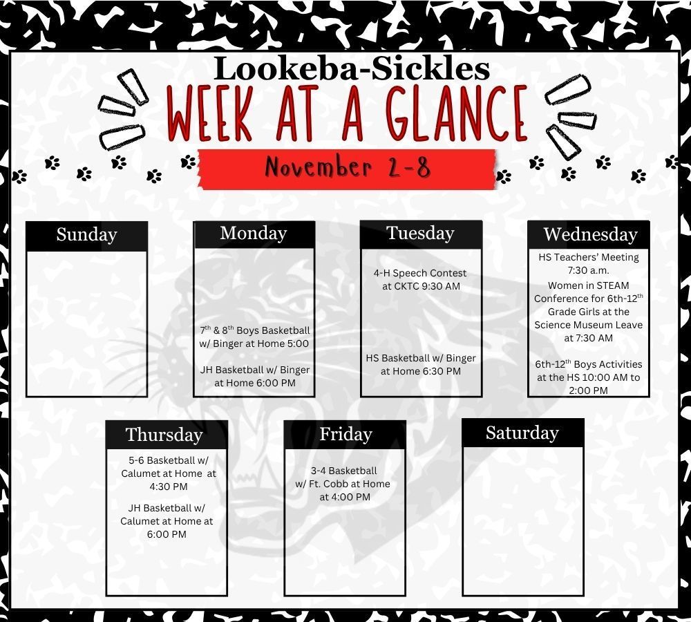 Week at a Glance