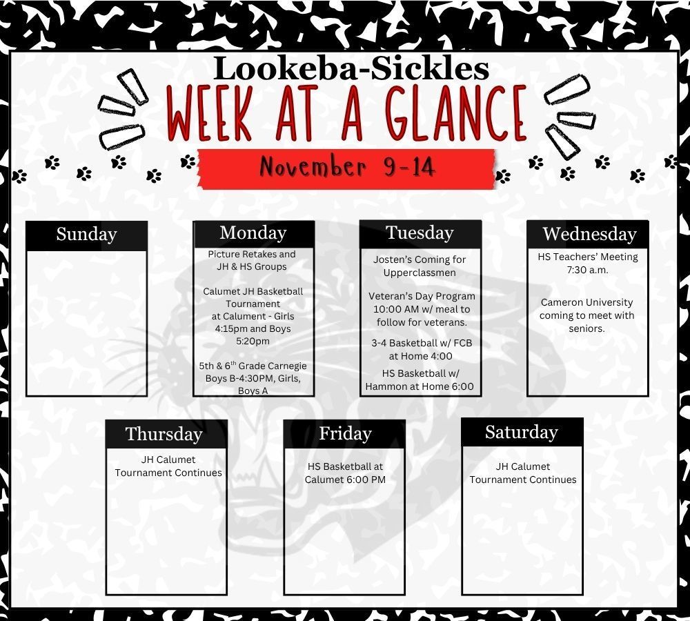 Week at a Glance
