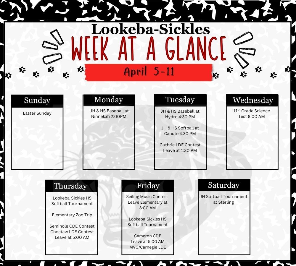 Week at a Glance