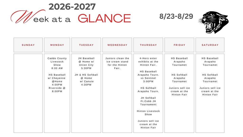 Week at a Glance