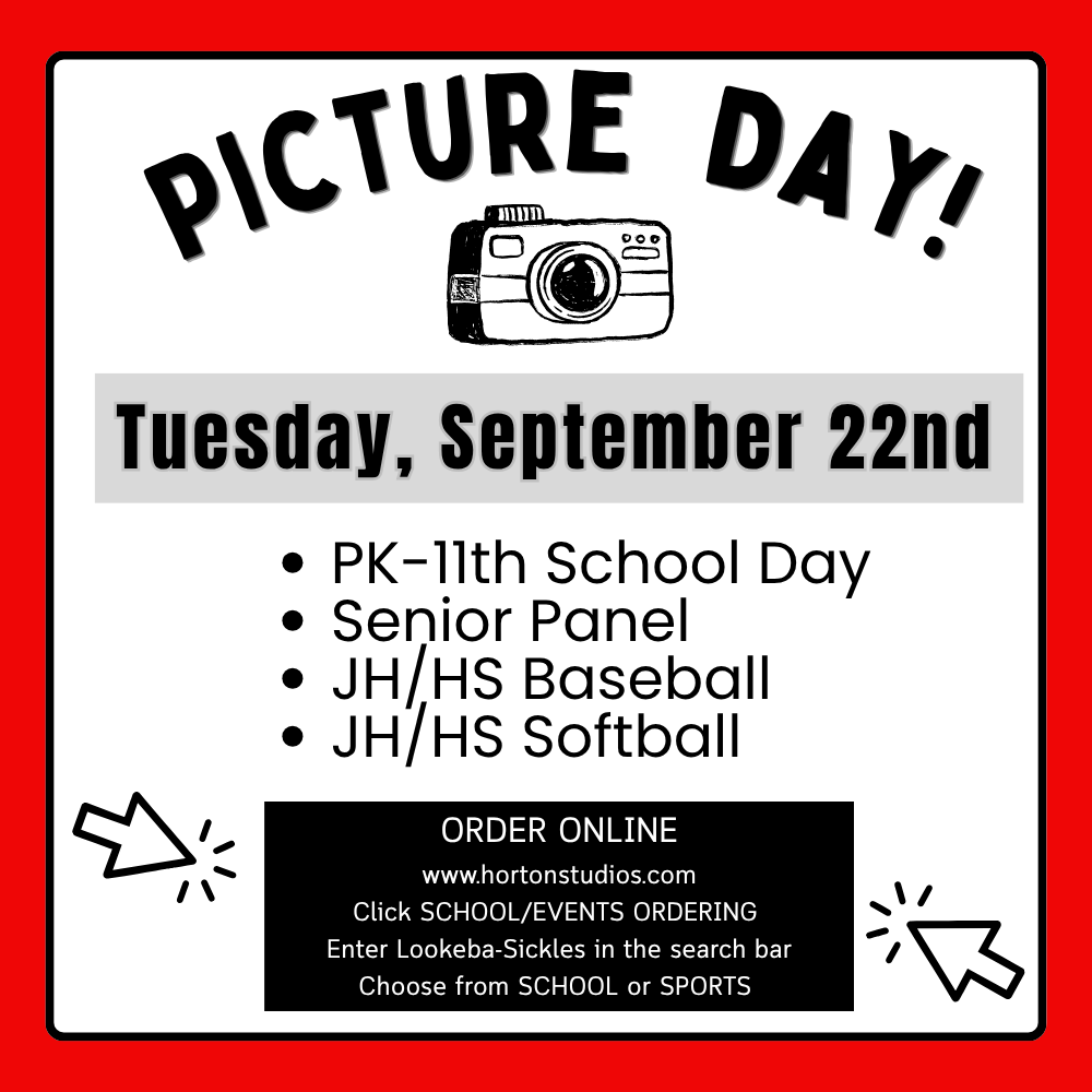 School Picture Day is Tuesday, September 22