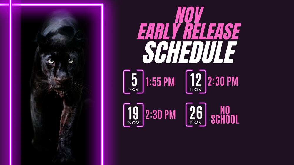 early release schedule for November 2025