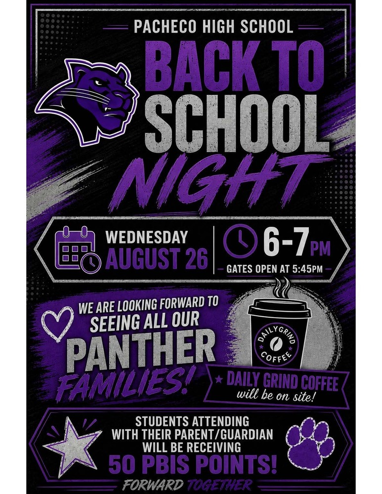 back to school night flyer