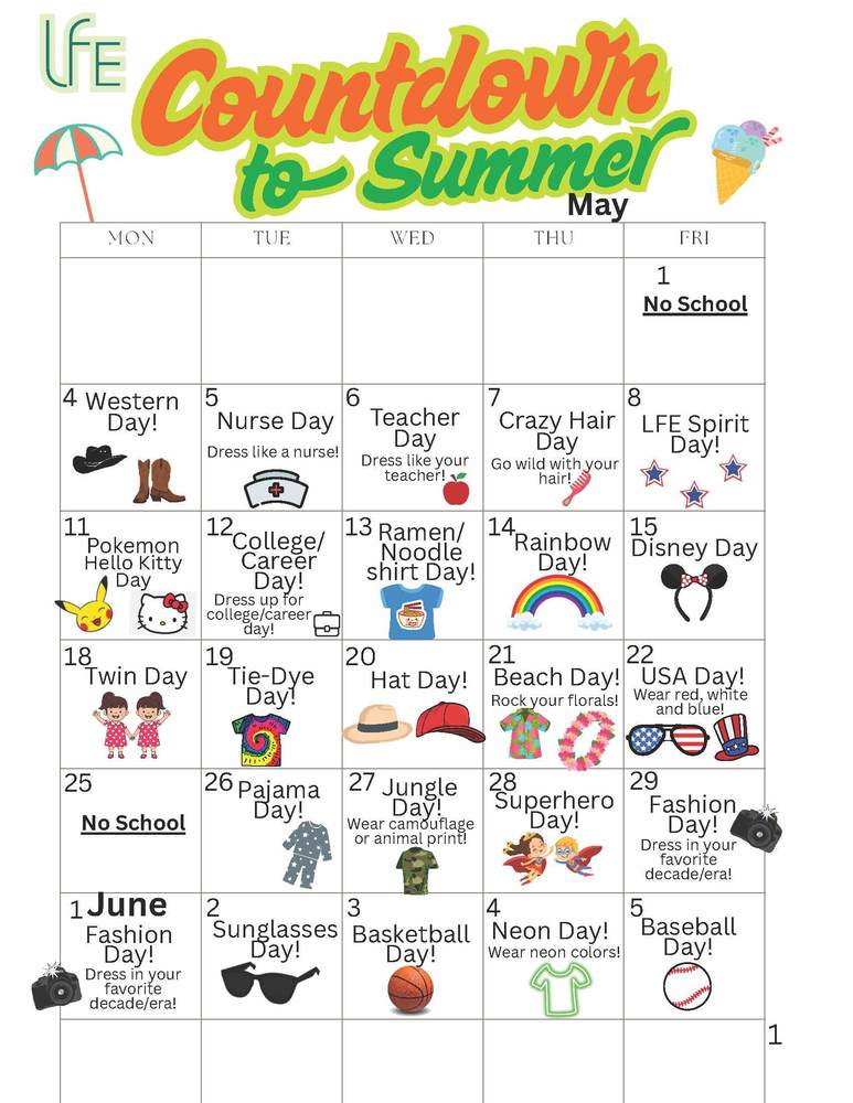 LFE Countdown to summer