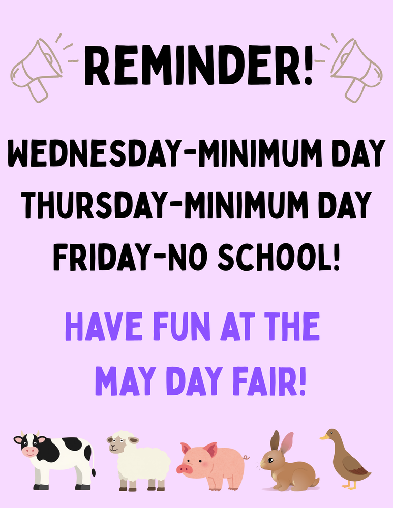 may day schedule