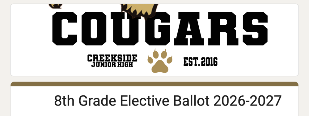 8th Grade Balloting