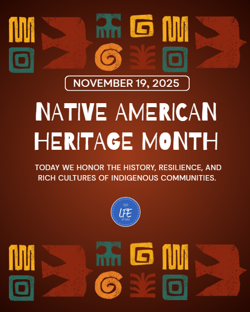 Native American Heritage Month flyer
