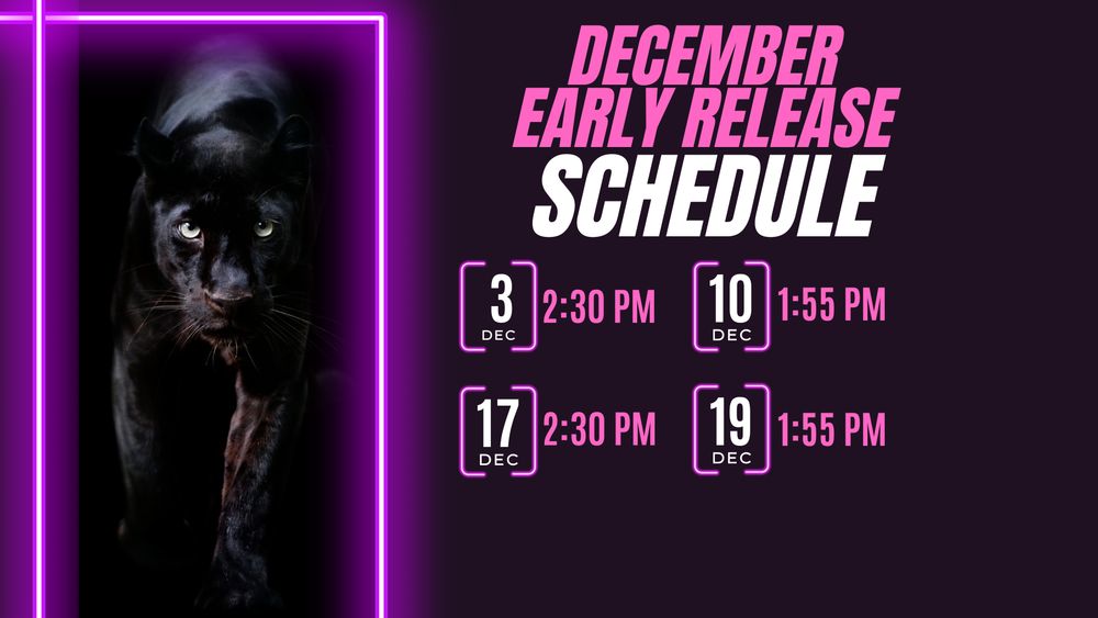 december early release schedule