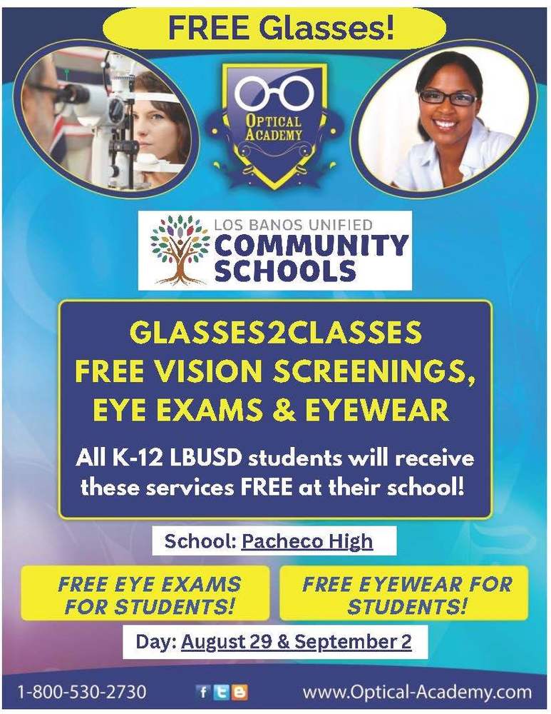 glasses2classes free vision screenings. eye exams and eyewear
