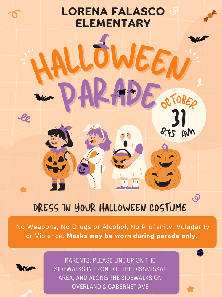 Halloween Parade flyer English