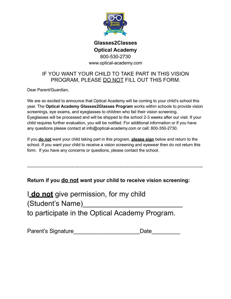 Opt out