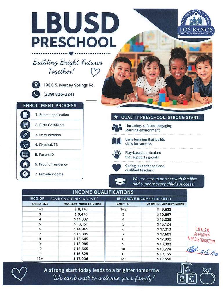 Preschool flyer