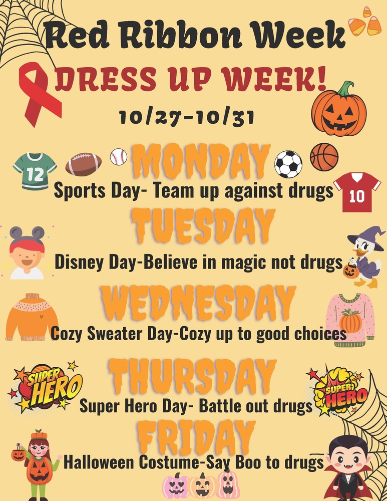 Red Ribbon week flyer English