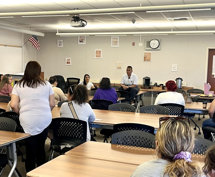 Pacheco High’s first Coffee with a Principal event.