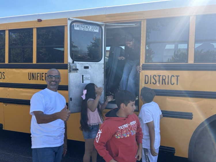 Happy School Bus Safety Week to our Drivers! We appreciate you today and every day! 💛💙 #LosBanosUSD #ThankABusDriver #NationalSchoolBusDriverWeek #StudentSafety