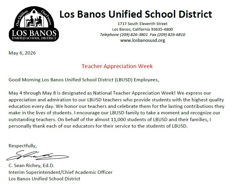 Teacher Appreciation Week