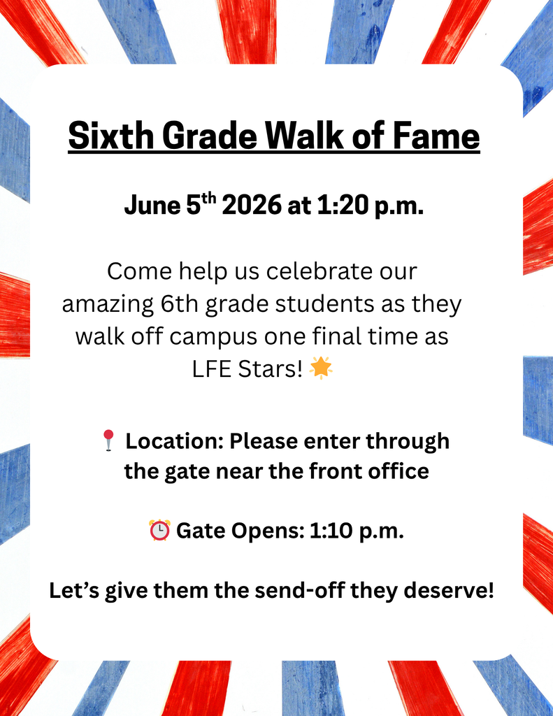 6th Grade Walk of Fame