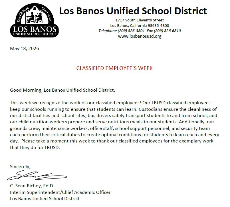 Classified Employees Week