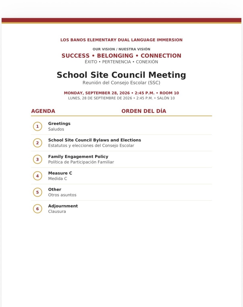 9/28/26 SSC Agenda