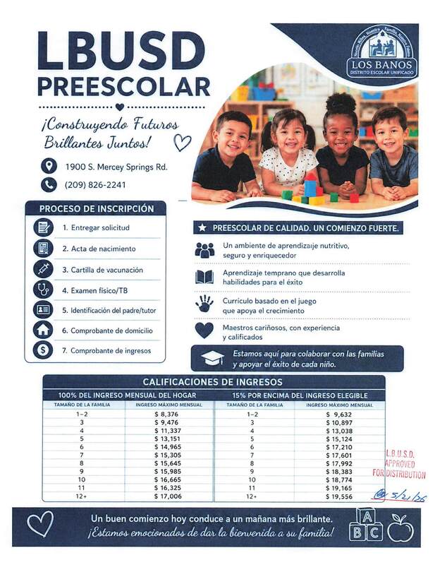 Preschool flyer