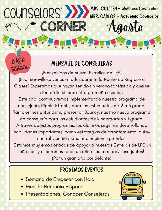 Counselors' Corner newsletter