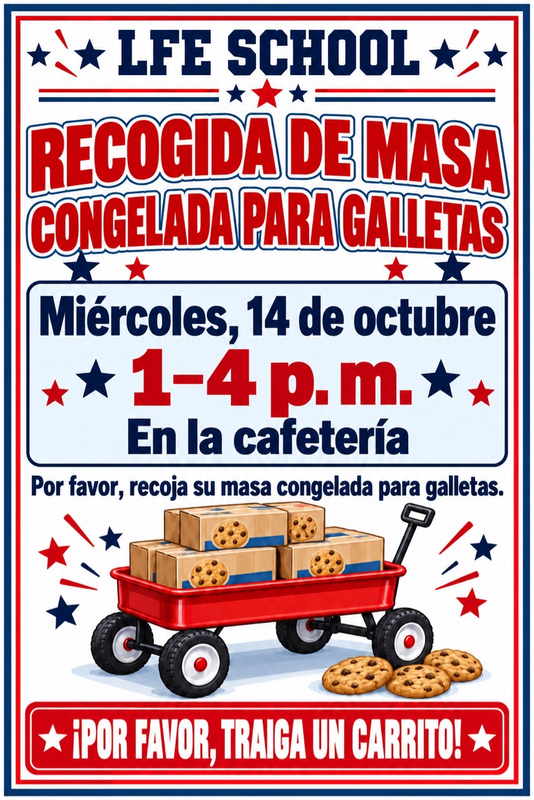 Cookie Dough pick up-Spanish flyer
