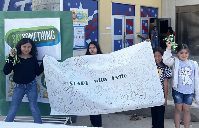 Start with Hello sign