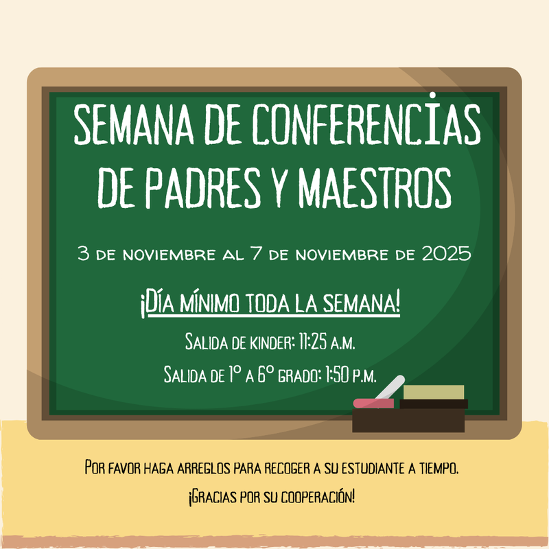 Parent Teacher Conference week: Spanish