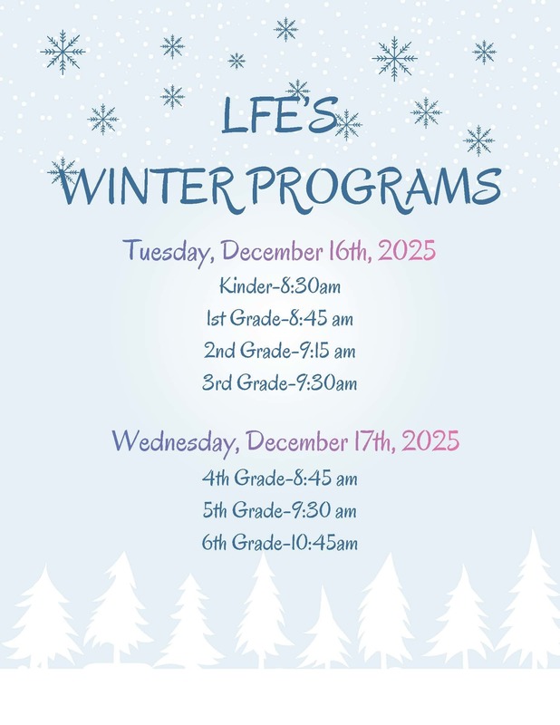 LFE Winter Programs: English