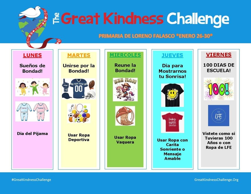 The Great Kindness Challenge Dress up days: Spanish