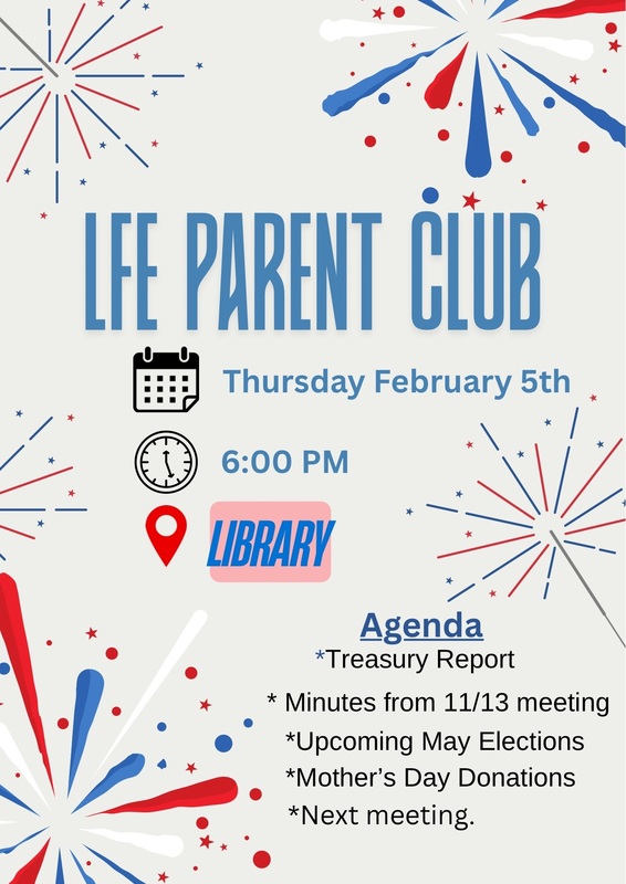 LFE Parent Club meeting