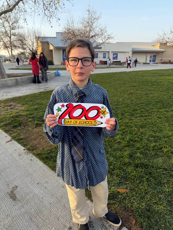 100 days of school pics