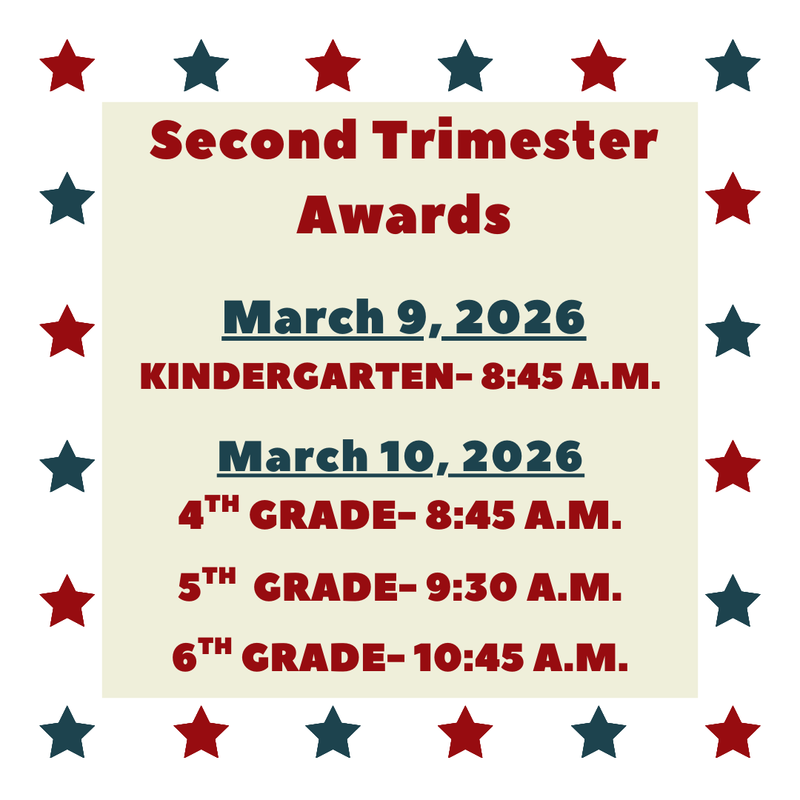 Awards assembly schedule