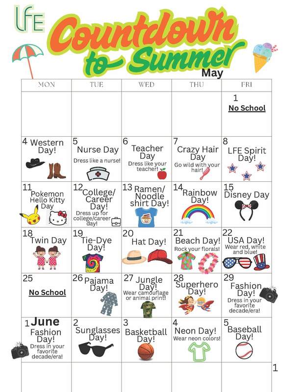 lfe countdown to summer dress up days