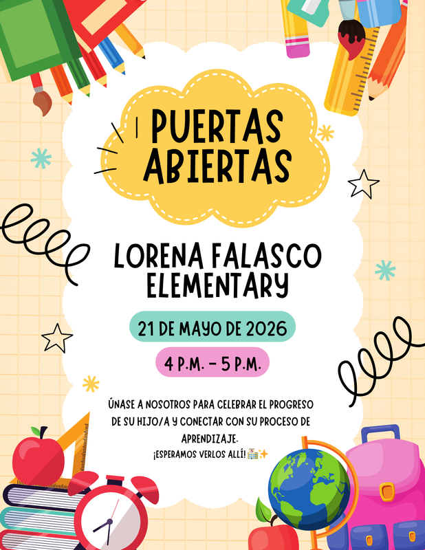 open house flyer: spanish
