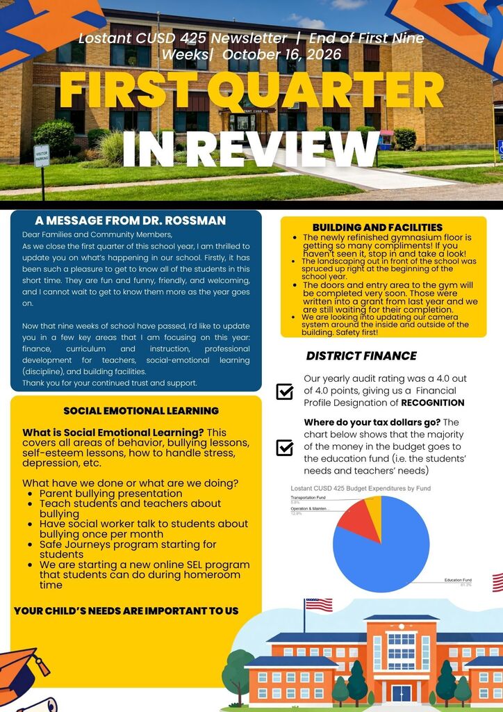 Page 1 Quarter 1 Newsletter