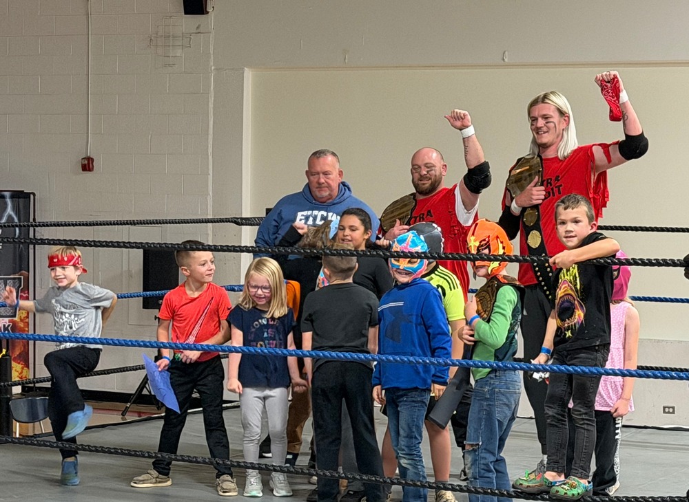 Team Extra Credit with their student fans