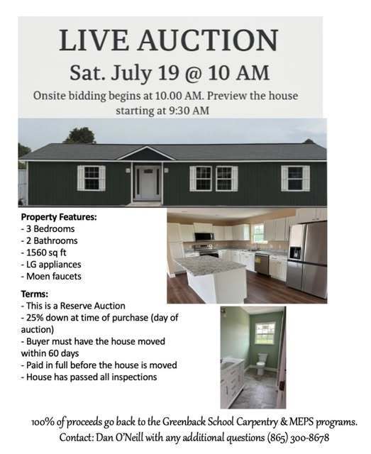 Greenback house auction