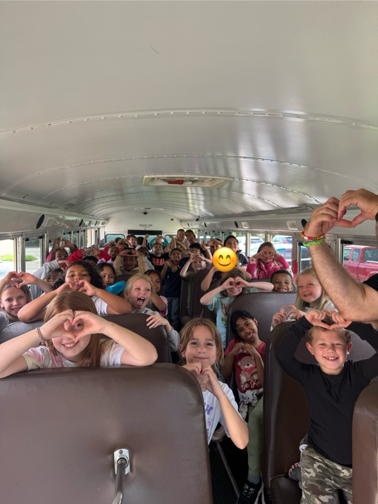 students learning about bus safety