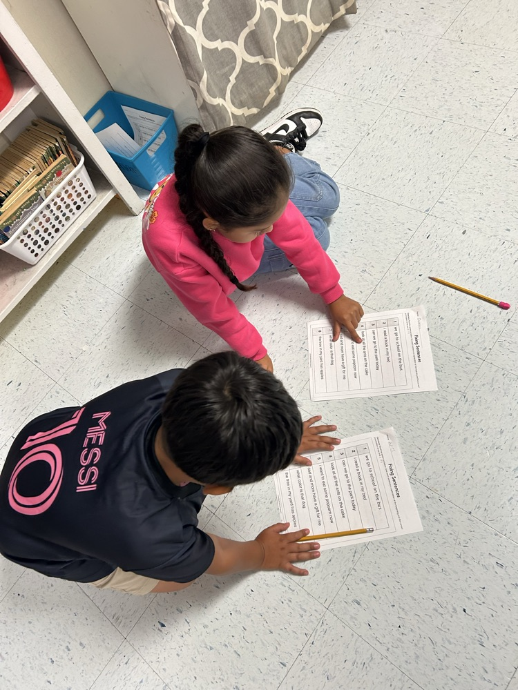student working