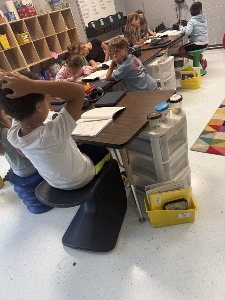 students working
