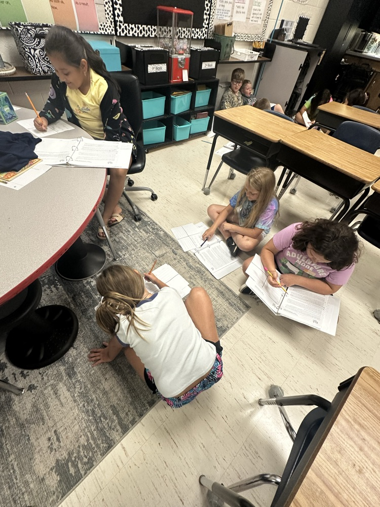 kids working