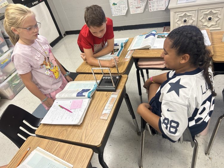 students working
