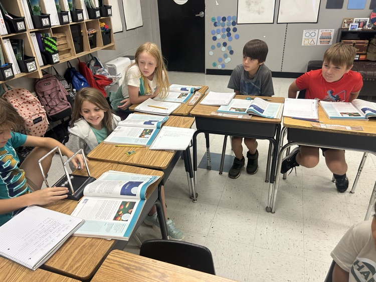 students working