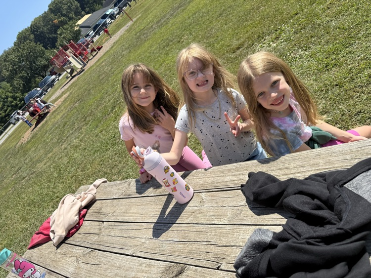 three girls at recess