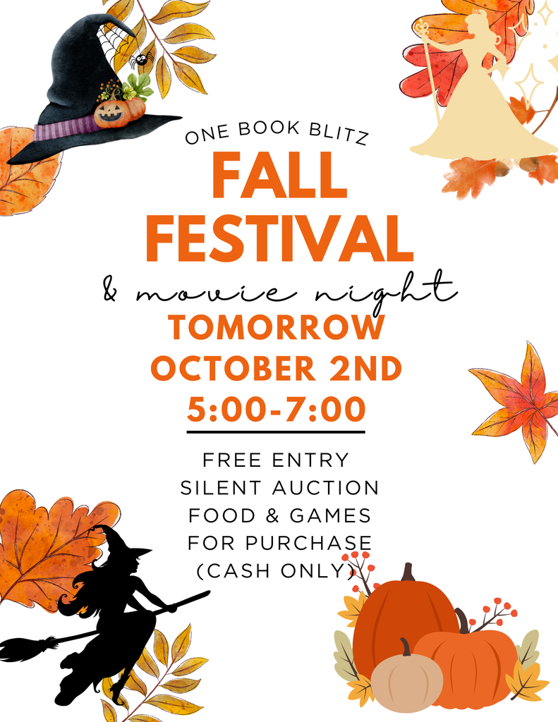 Fall Festival and Book Blitz Celebration Oct. 2!