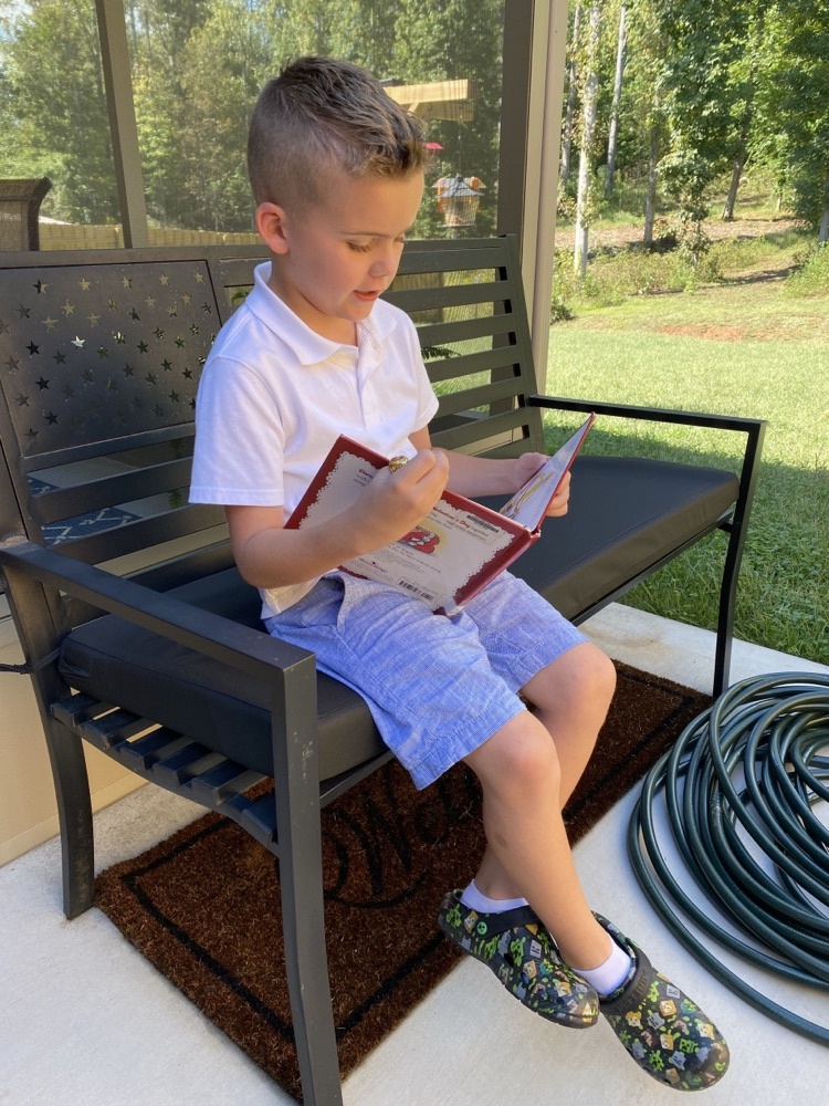 reading outside 